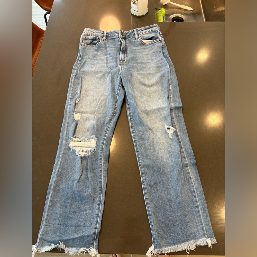 Straight leg jeans